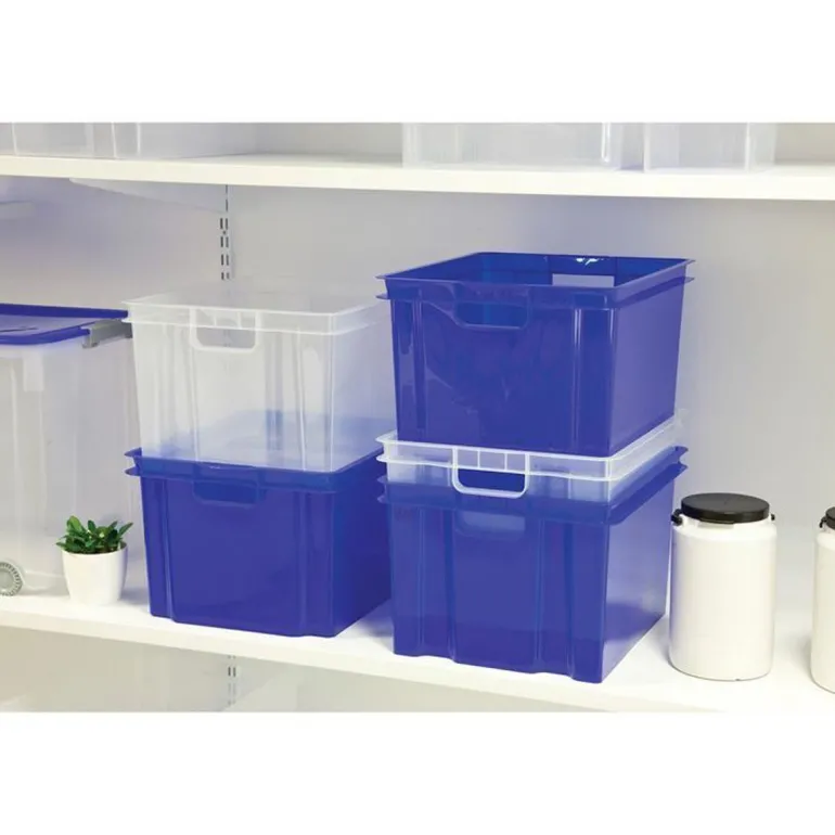 Keter Crownest Boîte de Rangement Transparent - 42,6x36,1x26cm - 30L