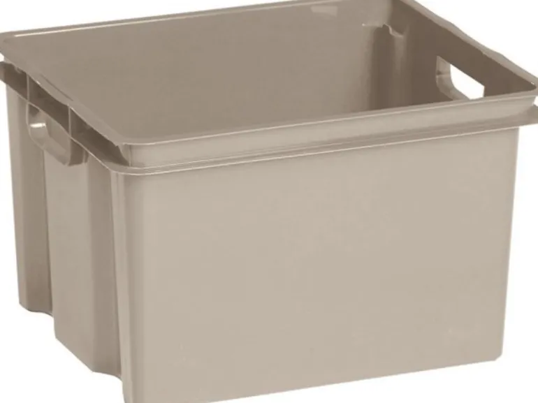 Keter Crownest Boîte de Rangement Taupe - 42,6x36,1x26cm - 30L