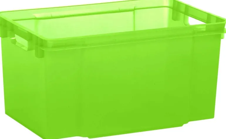 Keter Maxi Crownest Boîte de Rangement Vert Clair - 59x39x30cm - 50L