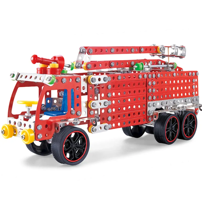 Kit de construction voiture pompiers 528 pièces