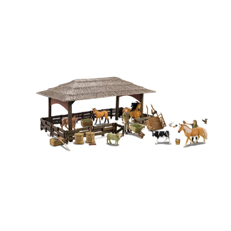 La ferme avec figurines