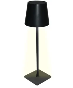 Lampe de table LED sans fil Sphere avec commande tactile - Dimmable - USB - Noir