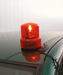 Lampe tournante 12 V orange aimant