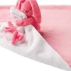 Lapidou Doudou couverture corail - rose ciel