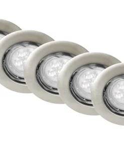 Led 5 x GU10 4,7W satin
