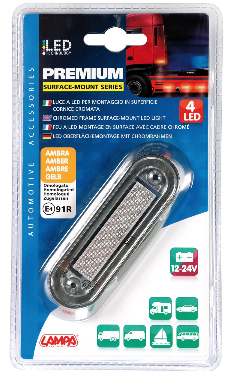LED Montage Externe Premium 24V Ambre