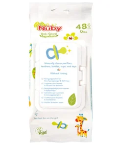 Lingettes pour sucettes et jouets de dentition – 48 lingettes - 0m+