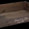 Lit chien en bois 100 x 70 x 25 cm