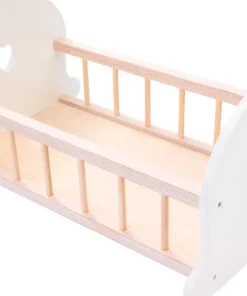 Lit de poupée rose/blanc