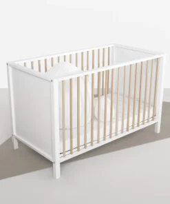 Lit Nordic 120x60cm White/Naturel