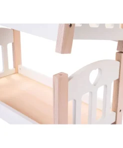 Lit superposé pour poupées rose/blanc