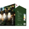 Lumière de Fête LED - 20 Grandes Ampoules - Blanc Chaud