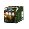 Lumière de Fête LED - 30 Grandes Ampoules - Blanc Chaud