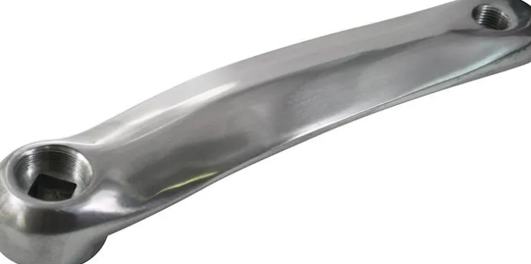 Manivelle gauche alu 170 mm 9/16" argent