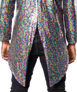 Manteau habillé à paillettes pour hommes XL/XXL