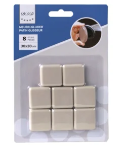 meubelglijder 30x30 mm beige 8 stuks