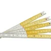 Mètre pliant professionel blanc / jaune 2 m