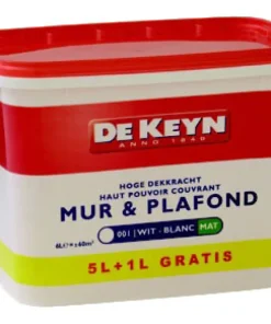 Mur & plafond mat blanc promo 5 + 1 L GRATUIT