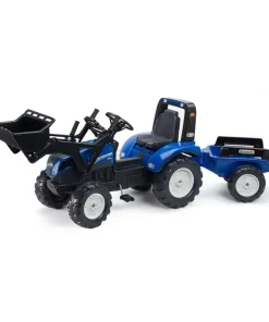 New holland backhoe avec remorque