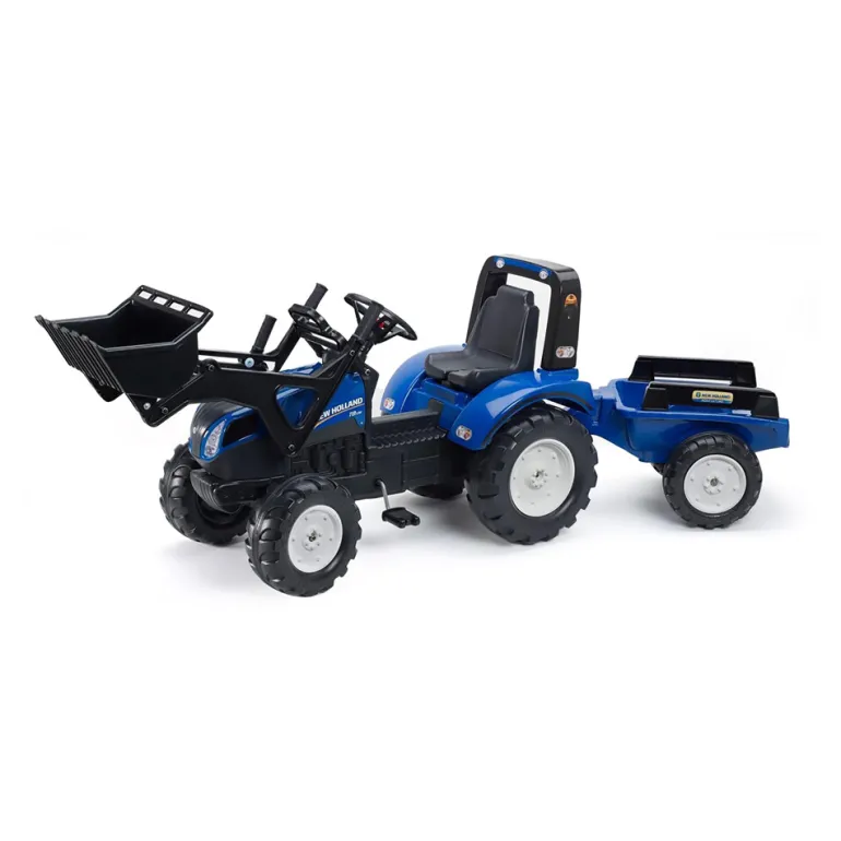 New holland backhoe avec remorque