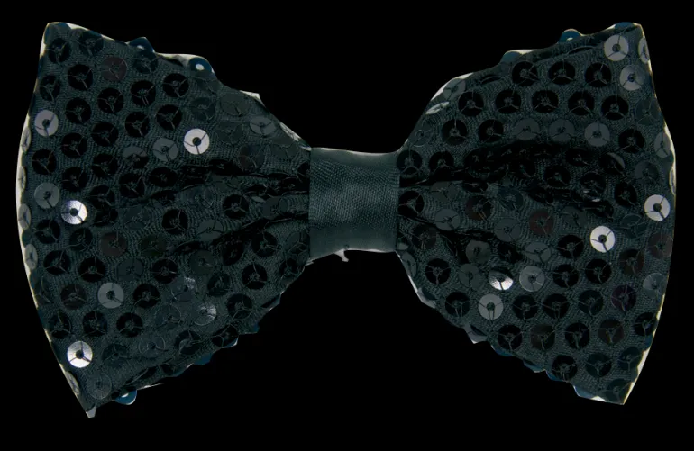 Noeud paillette, noir