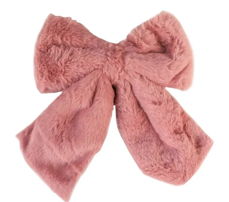 Noeud peluche rose