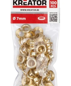 Oeillets laiton 7 mm 120 pièces