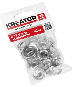 Oeillets laiton 12,5 mm 25 pièces