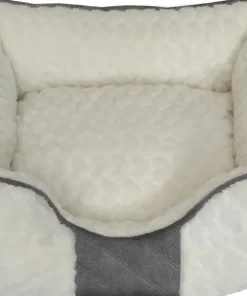 Panier blanc/gris 65x56x21cm
