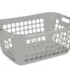 Panier linge argent 65 x 45 x 27 cm