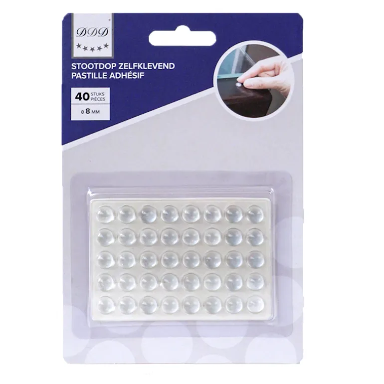 pastelle adh 8 mm transparans 40 pieces