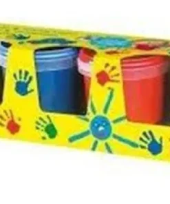 Peinture a doigts 150ml 4 couleurs