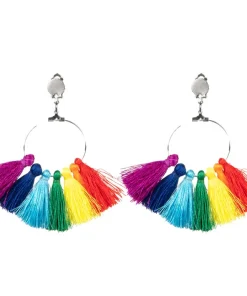 Pendants d'oreille Glands arc-en-ciel