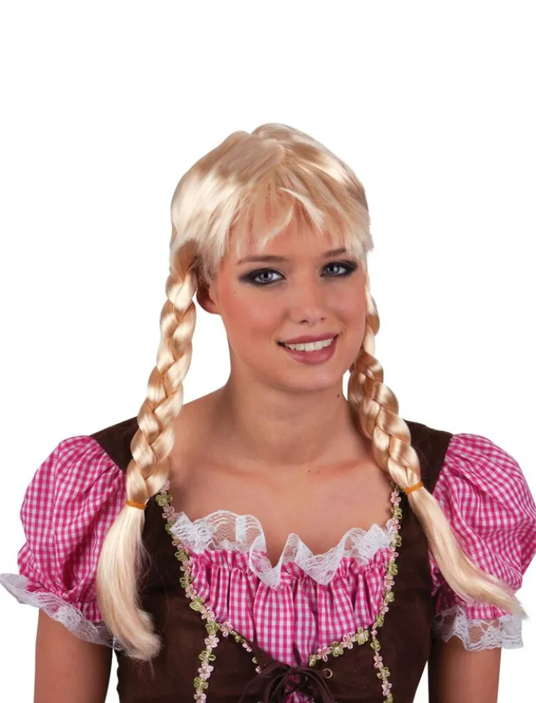 Perruque Blonde Heidi avec tresses