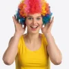 Perruque clown multicolore