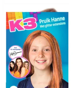 Perruque K3 Hanne avec épingle à cheveux