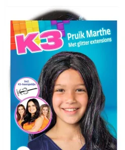 Perruque K3 Marthe avec épingle à cheveux