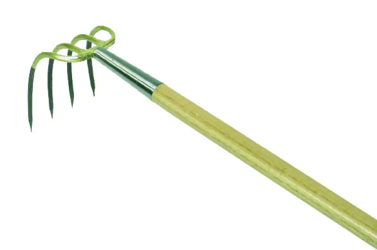 Petit croc 4 dents avec manche boule