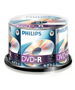 Philips DVD-R 4,7 GB 16x spindle 50 pièces