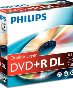 Philips DVD+R DL 8,5 GB 8x jewelcase 5 pièces