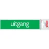 Pictogramme alu look uitgang 6,5 x 4,4 cm