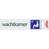 Pictogramme alu look wachtkamer 6,5 x 4,4 cm