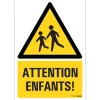 Pictogramme attention enfants 23 x 33 cm