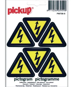 Pictogramme danger électrique 10 x 10 cm