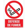 Pictogramme défense de fumer 23 x 33 cm