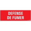 Pictogramme défense de fumer 33 x 12 cm