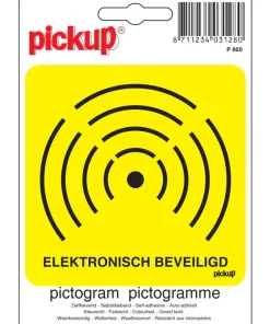 Pictogramme elektrisch beveiligd 10 x 10 cm