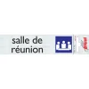 Pictogramme en aluminium salle de réunion 16,5 x 4,4 cm