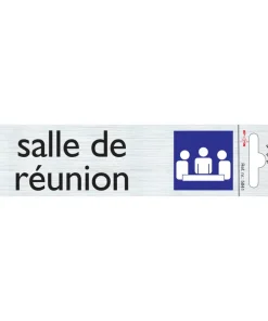 Pictogramme en aluminium salle de réunion 16,5 x 4,4 cm