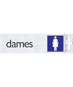 Pictogramme en aluminium dames 16,5 x 4,4 cm